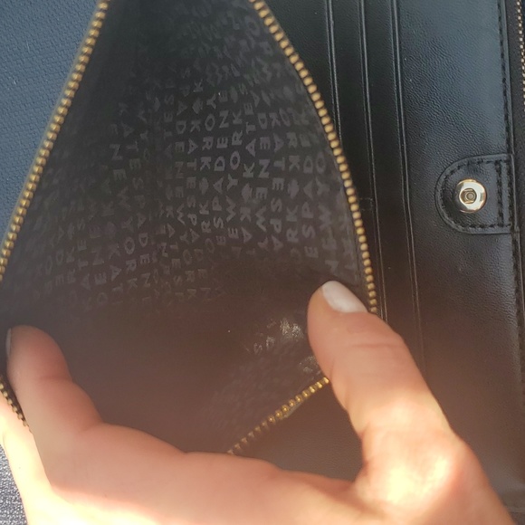 Kate Spade Black Pebbled Leather Bifold Wallet - Picture 9 of 11